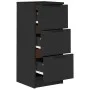 Aparador de madera contrachapada negro 30x30x70 cm de vidaXL, Aparadores - Ref: Foro24-811154, Precio: 103,16 €, Descuento: %
