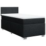Cama box spring con colchón tela negro 80x200 cm en Camas y somieres | Comprar online en Foro24