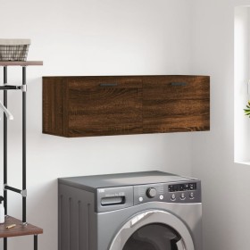 Oak brown engineered wood wall cabinet 100x36.5x35 cm by vidaXL, Lockers and storage cabinets - Ref: Foro24-830147, Price: 56...