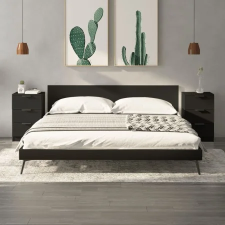 Bedside tables 2 units black 40x36x65 cm by vidaXL, Nightstands - Ref: Foro24-811271, Price: 93,58 €, Discount: %