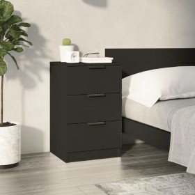 Mesita de noche negro 40x36x65 cm de vidaXL, Mesitas de noche - Ref: Foro24-811270, Precio: 67,45 €, Descuento: %