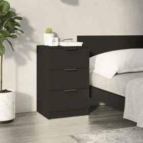 Mesita de noche negro 40x36x65 cm de vidaXL, Mesitas de noche - Ref: Foro24-811270, Precio: 66,27 €, Descuento: %