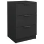 Mesita de noche negro 40x36x65 cm de vidaXL, Mesitas de noche - Ref: Foro24-811270, Precio: 66,27 €, Descuento: %