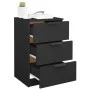Mesita de noche negro 40x36x65 cm de vidaXL, Mesitas de noche - Ref: Foro24-811270, Precio: 66,27 €, Descuento: %