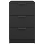 Mesita de noche negro 40x36x65 cm de vidaXL, Mesitas de noche - Ref: Foro24-811270, Precio: 69,79 €, Descuento: %