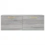 Sonoma gray engineered wood wall cabinet 100x36.5x35 cm by vidaXL, Lockers and storage cabinets - Ref: Foro24-830122, Price: ...