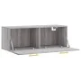 Sonoma gray engineered wood wall cabinet 100x36.5x35 cm by vidaXL, Lockers and storage cabinets - Ref: Foro24-830122, Price: ...