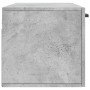 Armario de pared madera ingeniería gris hormigón 100x36,5x35 cm de vidaXL, Taquillas y armarios de almacenamiento - Ref: Foro...