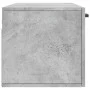 Concrete gray engineered wood wall cabinet 100x36.5x35 cm by vidaXL, Lockers and storage cabinets - Ref: Foro24-830136, Price...