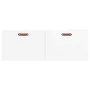 Wall-mounted cabinet in glossy white engineered wood, 100x36.5x35 cm by vidaXL, Lockers and storage cabinets - Ref: Foro24-83...