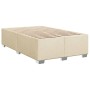Cama box spring con colchón tela color crema 80x200 cm en Camas y somieres | Comprar online en Foro24