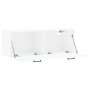 Armario de pared madera ingeniería blanco brillo 100x36,5x35 cm de vidaXL, Taquillas y armarios de almacenamiento - Ref: Foro...