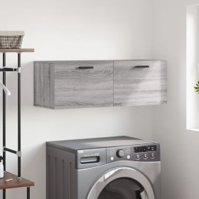 Sonoma Wandschrank aus grauem Holzwerkstoff 100x36,5x35 cm von vidaXL, Schließfächer und Lagerschränke - Ref: Foro24-830146, ...