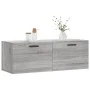 Wall-mounted engineered wood cabinet in Sonoma grey, 100x36.5x35 cm by vidaXL, Lockers and storage cabinets - Ref: Foro24-830...