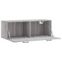 Sonoma Wandschrank aus grauem Holzwerkstoff 100x36,5x35 cm von vidaXL, Schließfächer und Lagerschränke - Ref: Foro24-830146, ...