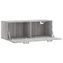 Wall-mounted engineered wood cabinet in Sonoma grey, 100x36.5x35 cm by vidaXL, Lockers and storage cabinets - Ref: Foro24-830...