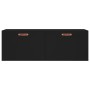 Black engineered wood wall cabinet 100x36.5x35 cm by vidaXL, Lockers and storage cabinets - Ref: Foro24-830109, Price: 63,49 ...