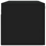 Black engineered wood wall cabinet 100x36.5x35 cm by vidaXL, Lockers and storage cabinets - Ref: Foro24-830109, Price: 63,49 ...
