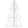 Árbol de Navidad 200 luces LED interior y exterior 98x150 cm