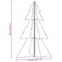Árbol de Navidad 200 luces LED interior y exterior 98x150 cm