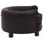 Hundesofa aus Plüsch und braunem Kunstleder, 48 x 48 x 32 cm von vidaXL, Betten für Hunde - Ref: Foro24-170958, Preis: 81,83 ...
