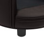 Hundesofa aus Plüsch und braunem Kunstleder, 48 x 48 x 32 cm von vidaXL, Betten für Hunde - Ref: Foro24-170958, Preis: 81,83 ...