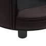 Plush and brown synthetic leather dog sofa 48x48x32 cm by vidaXL, Beds for dogs - Ref: Foro24-170958, Price: 80,66 €, Discoun...