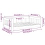 Hundebett aus massivem Kiefernholz 95,5x65,5x28 cm von vidaXL, Betten für Hunde - Ref: Foro24-833255, Preis: 63,19 €, Rabatt: %