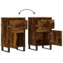 Display cabinets 2 units engineered wood smoked oak 40x35x70 cm by vidaXL, Sideboards - Ref: Foro24-831175, Price: 73,51 €, D...