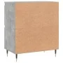 Aparador de madera contrachapada gris hormigón 60x35x70 cm de vidaXL, Aparadores - Ref: Foro24-831208, Precio: 67,11 €, Descu...