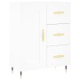 Weißes Sideboard aus Holzwerkstoff, 69,5 x 34 x 90 cm von vidaXL, Sideboards - Ref: Foro24-830236, Preis: 116,86 €, Rabatt: %