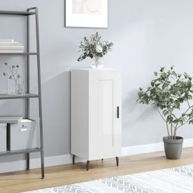 Sideboard aus glänzendem weißem Sperrholz 34,5x34x90 cm von vidaXL, Sideboards - Ref: Foro24-830462, Preis: 66,83 €, Rabatt: %