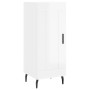 Sideboard aus glänzendem weißem Sperrholz 34,5x34x90 cm von vidaXL, Sideboards - Ref: Foro24-830462, Preis: 67,69 €, Rabatt: %