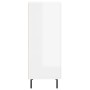Aparador de madera contrachapada blanco brillante 34,5x34x90 cm de vidaXL, Aparadores - Ref: Foro24-830462, Precio: 67,64 €, ...