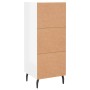 Sideboard aus glänzendem weißem Sperrholz 34,5x34x90 cm von vidaXL, Sideboards - Ref: Foro24-830462, Preis: 67,69 €, Rabatt: %