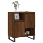 Aparador madera contrachapada marrón roble 60x35x70 cm de vidaXL, Aparadores - Ref: Foro24-831203, Precio: 68,45 €, Descuento: %