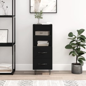 Black plywood sideboard 34.5x34x90 cm by vidaXL, Sideboards - Ref: Foro24-828661, Price: 52,38 €, Discount: %
