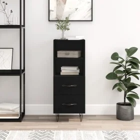Black plywood sideboard 34.5x34x90 cm by vidaXL, Sideboards - Ref: Foro24-828661, Price: 51,79 €, Discount: %