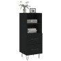 Black plywood sideboard 34.5x34x90 cm by vidaXL, Sideboards - Ref: Foro24-828661, Price: 52,33 €, Discount: %