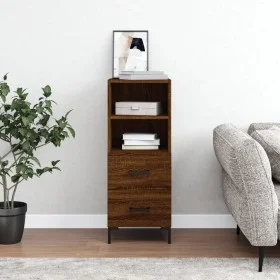 Sideboard aus eichenbraunem Holzwerkstoff, 34,5 x 34 x 90 cm von vidaXL, Sideboards - Ref: Foro24-828675, Preis: 56,57 €, Rab...