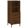 Oak brown engineered wood sideboard 34.5x34x90 cm by vidaXL, Sideboards - Ref: Foro24-828675, Price: 56,57 €, Discount: %