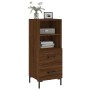 Aparador madera de ingeniería marrón roble 34,5x34x90 cm de vidaXL, Aparadores - Ref: Foro24-828675, Precio: 56,93 €, Descuen...