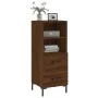 Oak brown engineered wood sideboard 34.5x34x90 cm by vidaXL, Sideboards - Ref: Foro24-828675, Price: 56,57 €, Discount: %