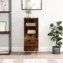 Sideboard aus geräuchertem Eichenholzwerkstoff, 34,5 x 34 x 90 cm von vidaXL, Sideboards - Ref: Foro24-828665, Preis: 50,31 €...