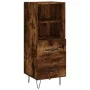 Sideboard aus geräuchertem Eichenholzwerkstoff, 34,5 x 34 x 90 cm von vidaXL, Sideboards - Ref: Foro24-828665, Preis: 50,31 €...