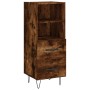 Sideboard aus geräuchertem Eichenholzwerkstoff, 34,5 x 34 x 90 cm von vidaXL, Sideboards - Ref: Foro24-828665, Preis: 50,81 €...