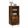 Sideboard aus geräuchertem Eichenholzwerkstoff, 34,5 x 34 x 90 cm von vidaXL, Sideboards - Ref: Foro24-828665, Preis: 50,31 €...