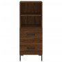 Aparador madera de ingeniería marrón roble 34,5x34x90 cm de vidaXL, Aparadores - Ref: Foro24-828675, Precio: 56,93 €, Descuen...