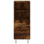 Smoked oak engineered wood sideboard 34.5x34x90 cm by vidaXL, Sideboards - Ref: Foro24-828665, Price: 50,81 €, Discount: %