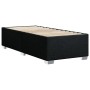 Cama box spring con colchón tela negro 90x200 cm